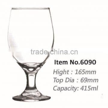 2015 sodalime China manufacture crystal promotion machine made wine taste glass