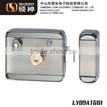 Electronically operated automatic lock for gate and office door