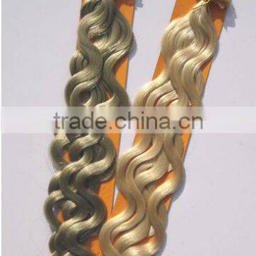 Wholesale price hair extension micro beads curly made in china