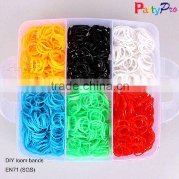 15 Colors Non-toxic Rubber Loops DIY Loom Bands Boxed Set Loom Bands Sets