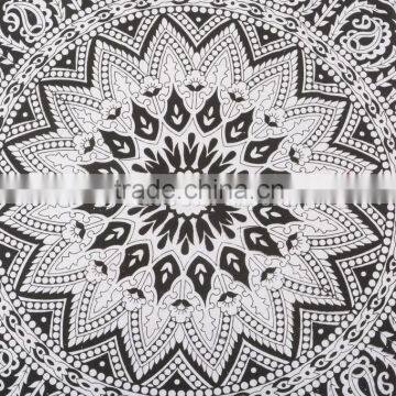 Round Elephant Mandala Floor Pillow Cover Decorative Throw Pillow Case Indian Roundie Large photo-2