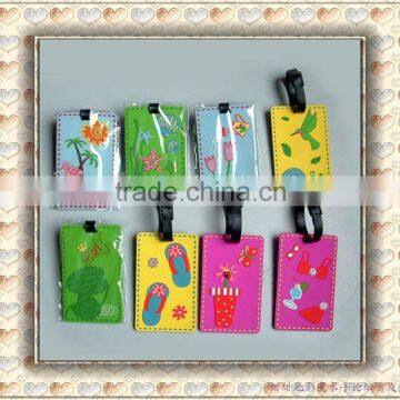 personalized suitcase professional design soft pvc 2013 hot selling luggage id tags