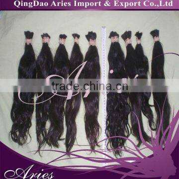 6A top quality virgin body wave bulk hair for braiding,100% brazilian virgin remy hair extension