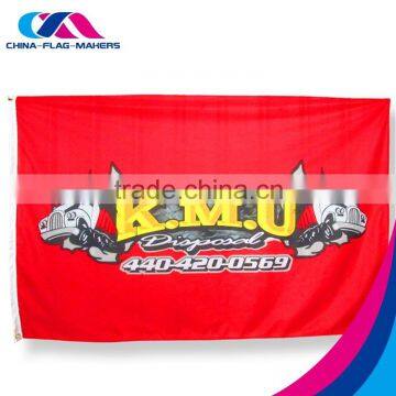 custom double side promotion held large flag with your logo
