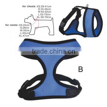 Comfortable Mesh Harness Vest blue/black M size pet vest harness