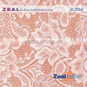 Bright lace jacquard fabric raschel lace fabric