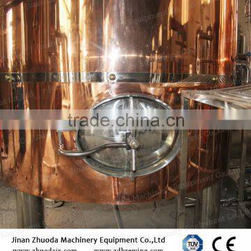 Red copper 1000L Conical fermenter Micro brewery Used brewery equipment for sale