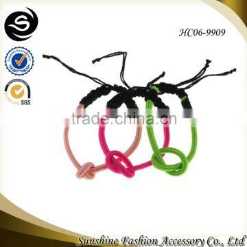 Colored weaved bracelets set for 2015 latest design jewelley with elastic thread wholesalers fashion jewelry