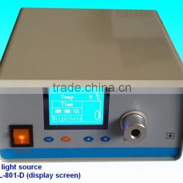 medical portable endoscope led cold light source with display screen