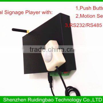 RDB Industrial Looping Digital Signage media player with RS232 Control,Motion sensor,Push buttons China Factory DS009-60