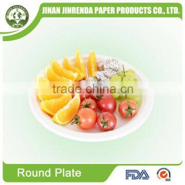 Customized SGS FDA water-proof food tray sugarcane bagasse paper cup plate