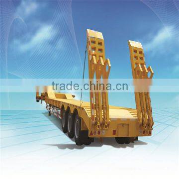 2014 China TIME GO HOT SALE 3axles Heavy Duty Low Bed Semi Trailer