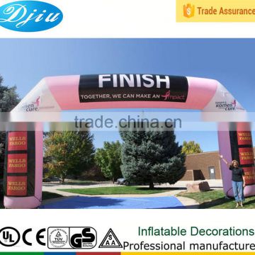 DJ-GM-25 inflatable racing arch double inflatable archway cheap promotional products china