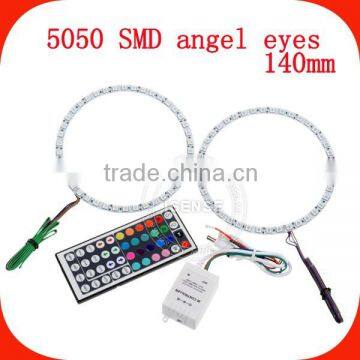 China supplier Epistar chips White PCB full circle 140mm RGB LED SMD 5050 SMD Angel Eye12v led light product