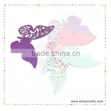 Laser cut! Butterfly place card for wine glass