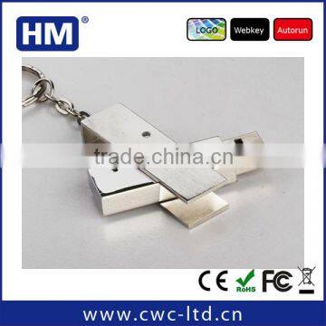 custom metal usb key chain flash drive