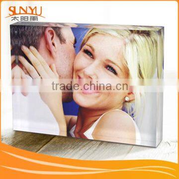 Custom Elegent Wedding Gift Acrylic Magnetic Photo Frame