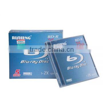 RISHENG blank 6x blu-ray printable cmc/blank desktop blu ray dvdr printable/price bd blank black blu ray 6x