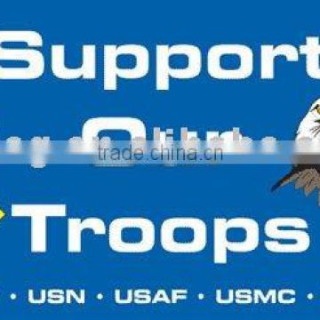 Support our Troops Eagle Flag