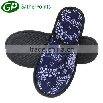 Hotel Indoor Custom EVA Cotton Fabric Slipper Men Soft Terry Lining