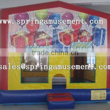 gift printing inflatable jumping castles with hook and loop fastener for sale sp-pp006