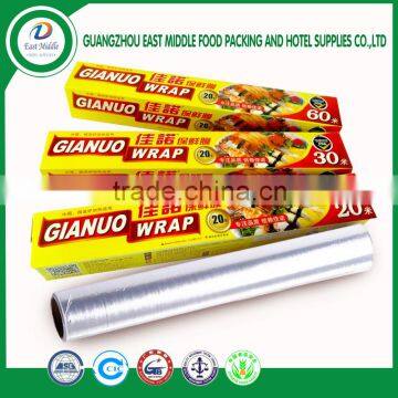 High quality food grade plastic wrap film wholesale plastic wrap plastic food wrap