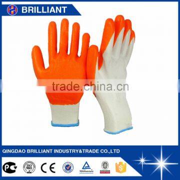 13gauge polyester palm coated cheap nitrile glove