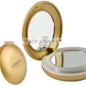 led plastic cosmetic mirror with round shape for makeup