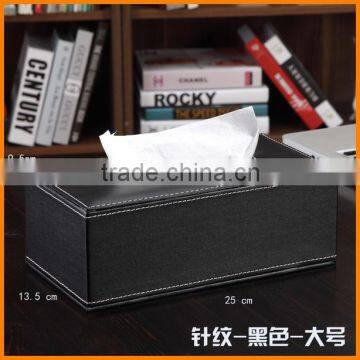 Festive Red Leather Tissue Box Tray Pumping Creative Fashion High-grade Leather Tissue Box Napkin Box Home photo-5