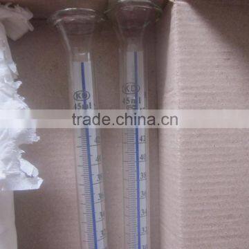 measuring cylinder ( 45ml ), test bench glass tube,MOQ:12pcs