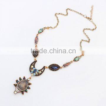 wholesale hot fashion latest design jewellery black old gold chain necklace pendant jewelr