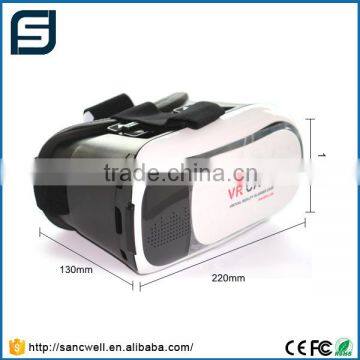 High quality virtual reality 3d vr glasses, ABS plastic 2nd genaration vr box 2.0 for Apple IOS, Android