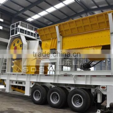 2014 Popular mobile stone crusher plant for waste construction, mobile crusher ,portable jaw crusher for sale