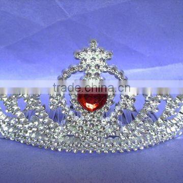 6.5cm High Metallic Silver Party Princess Plastic Tiaras and Crowns photo-2