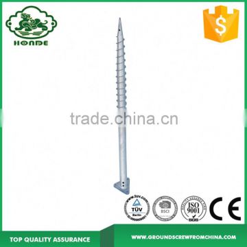 China Wholesale Market Triangle Flange Ground Screw Post Anchor