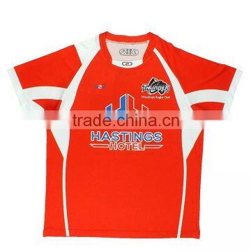 Small MOQ rugby shirt , dry fit custom rugby league jersey , sublimated rugby shirt