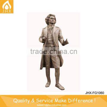 Human Resinic Musician Sculpture, Life Size FRP Sculpture