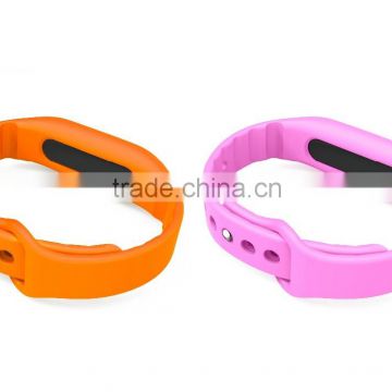 OLED touch sceen sleep monitoring step distance calculate bluetooth bracelet soft watch silicone