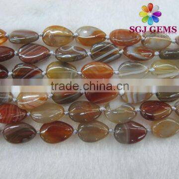 18x25 pear shape botswana agate,wholesale agate beads