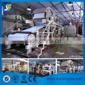 787mm and 1092mm tissue paper machinery, toilet paper machine