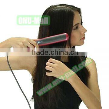 Alibaba Wholesale 2 in 1 Hair Straightener Brush,Hair Curler