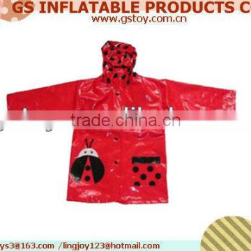 PVC kids rain gear EN71 approved