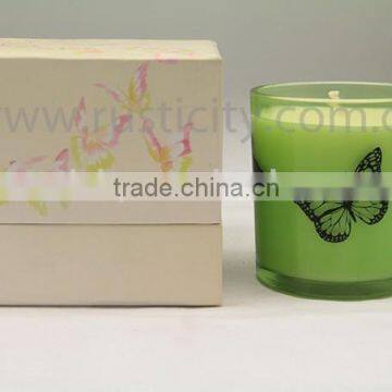 Simple type soy candle, high value crazy candles in glass jar