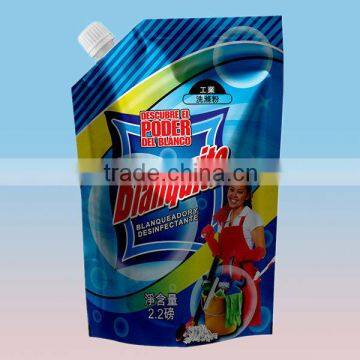 machine making liquid detergent packing standing spout bag