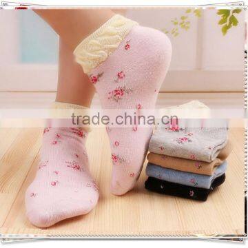 girls gift Soft-fit Vintage Ladies Princess Retro Ruffle Frilly cotton ankle socks mix colours