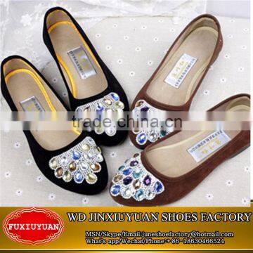Diamond Casual Ladies Flat Shoes shallow mouth single work shoes
