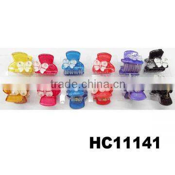Cute Child Mini Decorative Crystal Plastic Hair Claw Clip photo-4