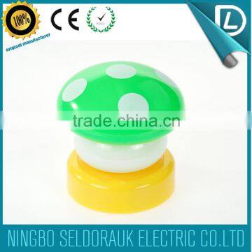 Seldorauk Own 20 Kind Items Battery Powered ABS Plastic Mini Mushroom Led Push Button Light photo-2