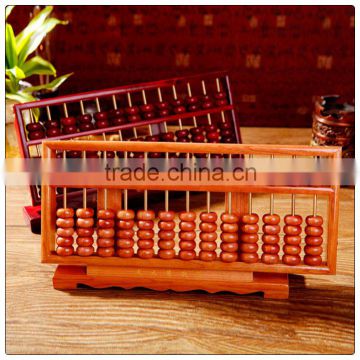 Peach wooden Counting Frame, Chinese abacus