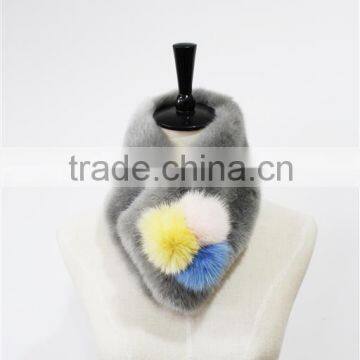 2015 New design fashion fake fur scarf/winter warm women warm fake fur scarf/Fake Fur shawl